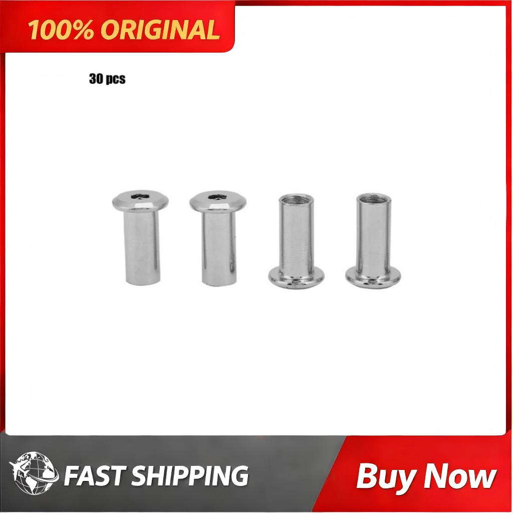 Furniture Hardware Barrel Nut - 30 Buah Mur Slot T dengan
