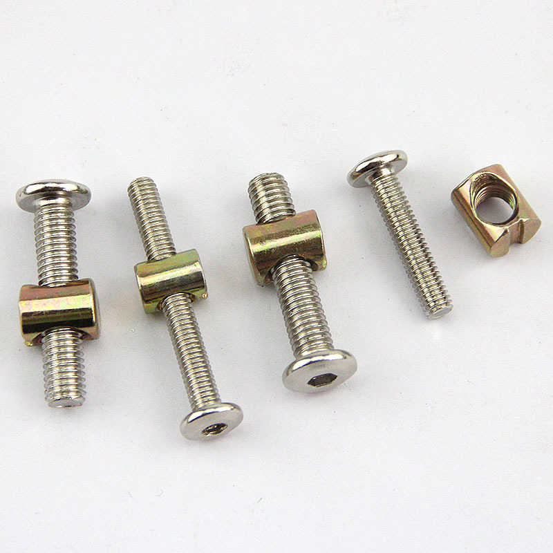 Furniture Hardware Barrel Nut - 20pcs/Lot Set Baut dan Mur Furnitur