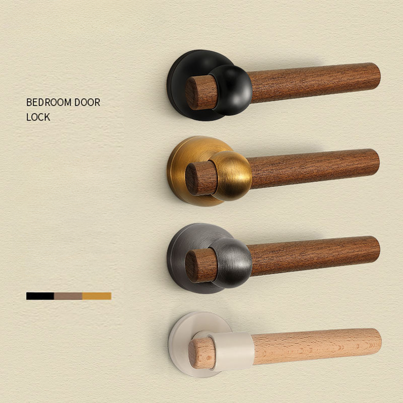 Furniture Hardware In China - Kunci Pintu Walnut Hitam Mewah, Set