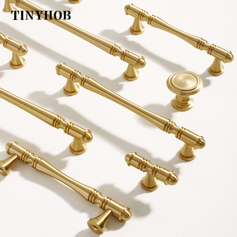 Furniture Hardware Wholesale - Pegangan kabinet emas kenop pintu furnitur
