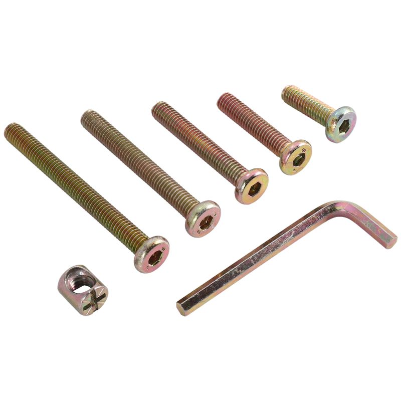 DT17 Kit Sekrup dan Baut Tempa - Furniture Hardware Barrel Nut ulasan dan harga