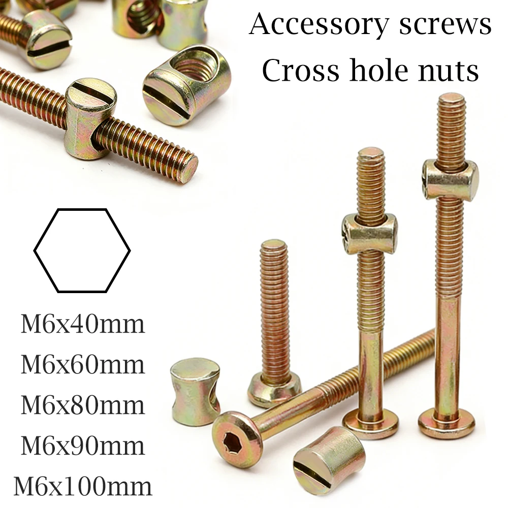 10/20 Buah Sekrup Kepala Soket - Furniture Hardware Barrel Nut ulasan dan harga