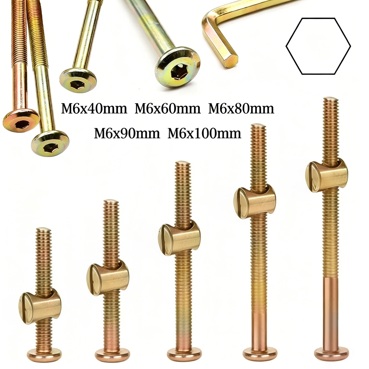 10/20 Buah Sekrup Kepala Soket - Furniture Hardware Barrel Nut ulasan dan harga