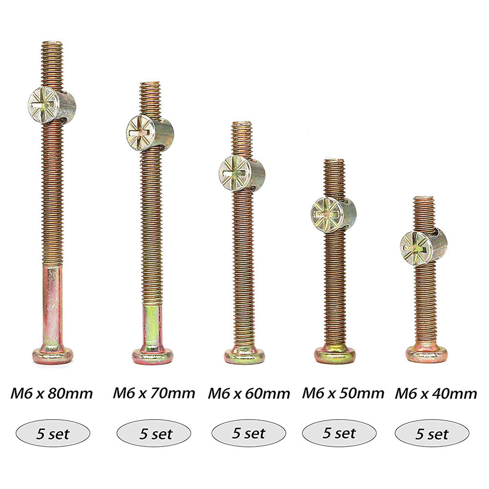 Sekrup Kepala Soket Heksagonal - Furniture Hardware Barrel Nut ulasan dan harga